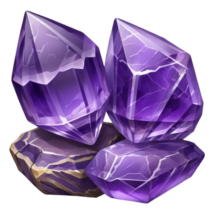 Banded amethyst mineral stones  sticker