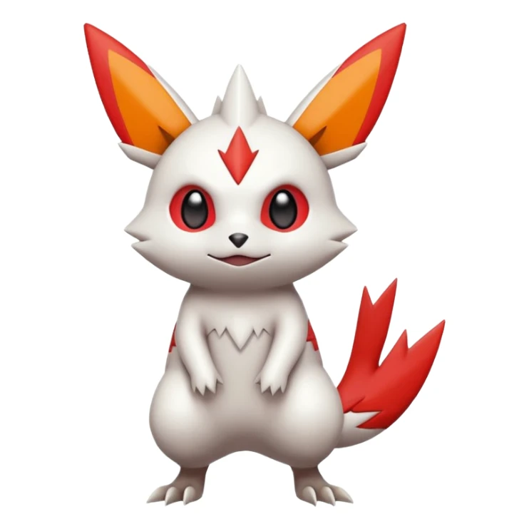 Victini-Pichu-Zangoose-Fakémon-hybrid-creature (full body)  sticker