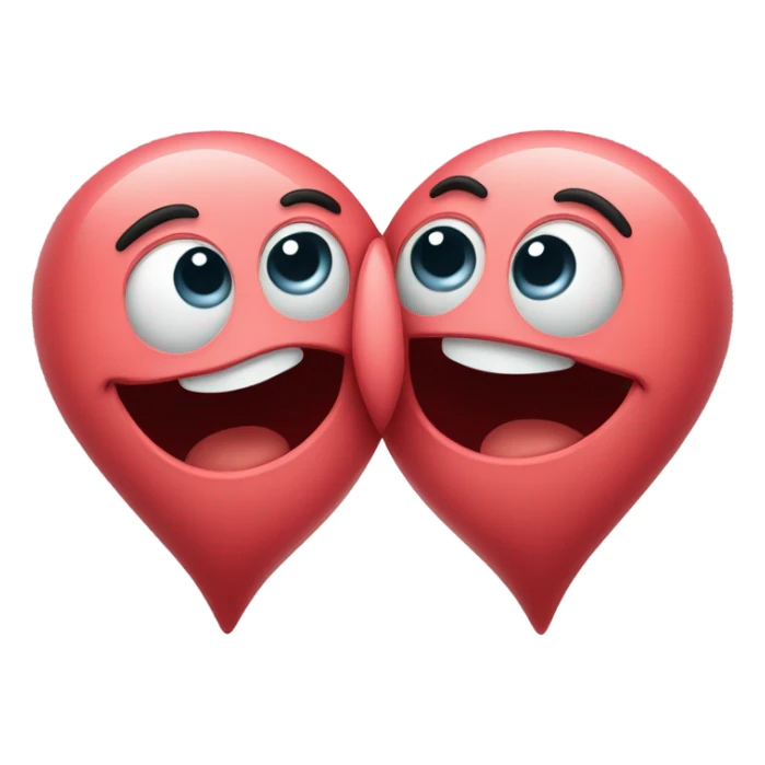 Kissing heart eyes sticker