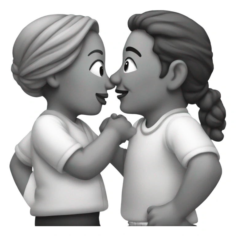 Husband and wife kissing  sticker