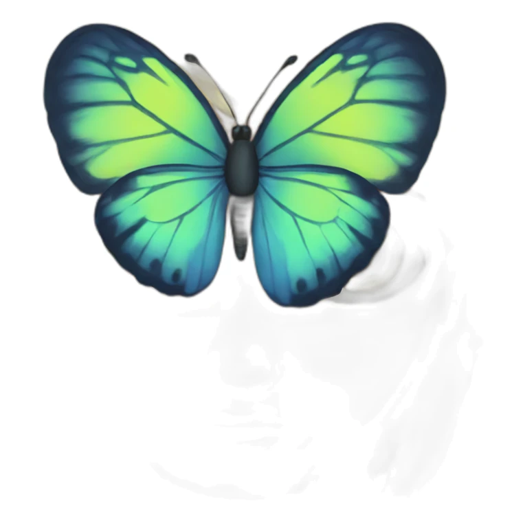 butterflies in the eyes sticker