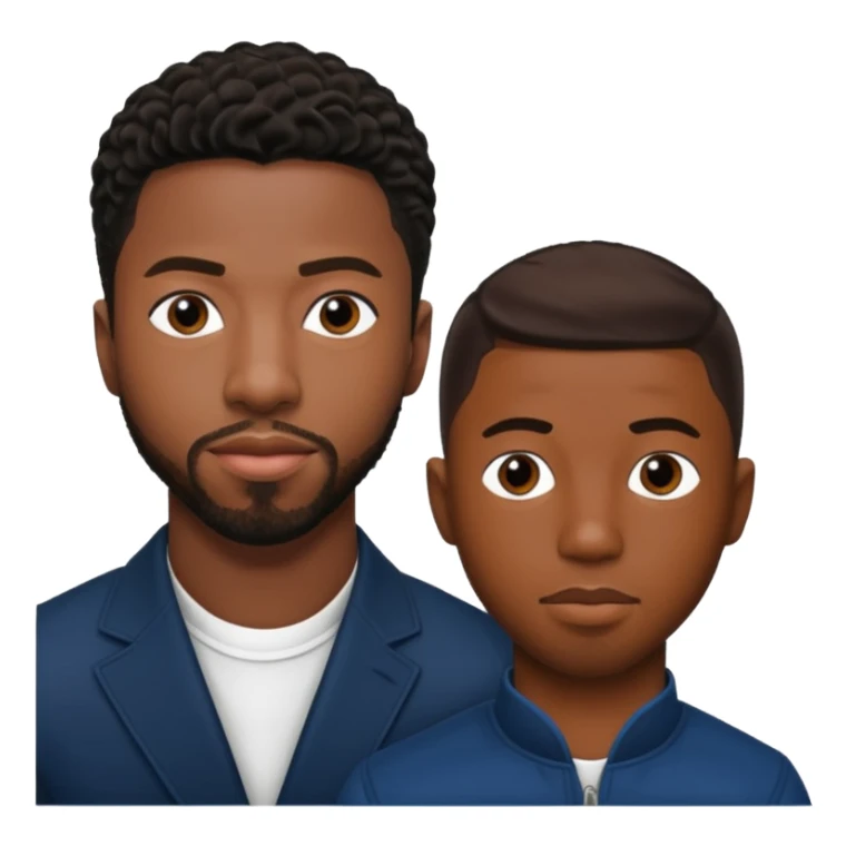 Chadwick boseman and Michael b Jordan together sticker