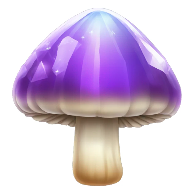 Crystal mushroom sticker