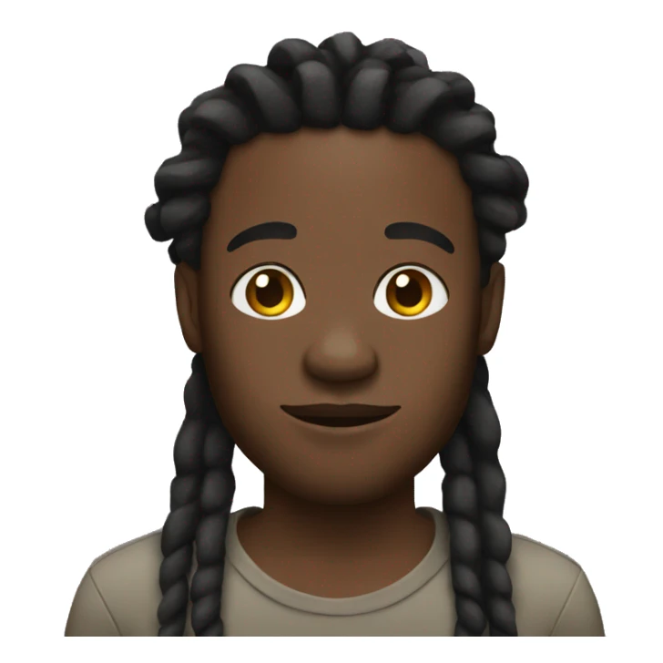 black man with dreads sticker