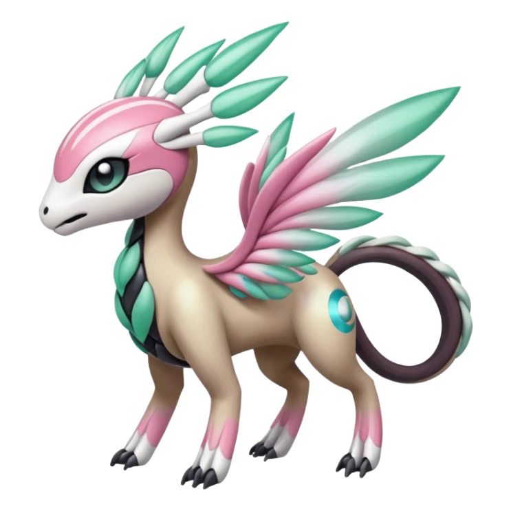 Meloetta-Palkia-Pokémon-Fakémon-fusion-hybrid-creature sticker