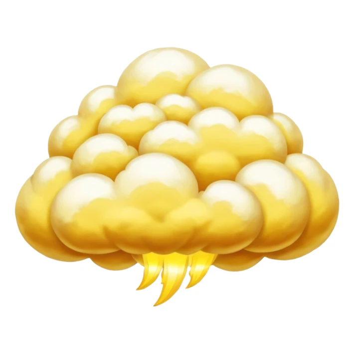 golden yellow flying nimbus cloud from Dragon Ball anime sticker