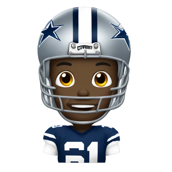 NFL football player, Dallas cowboys, tackle sticker