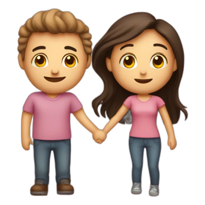 You and me are in love sticker