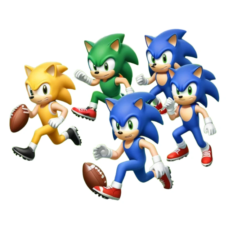 Football field let’s play sonic sticker
