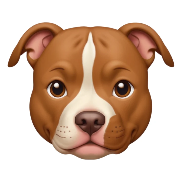 Un pitbull de carita tierna  sticker
