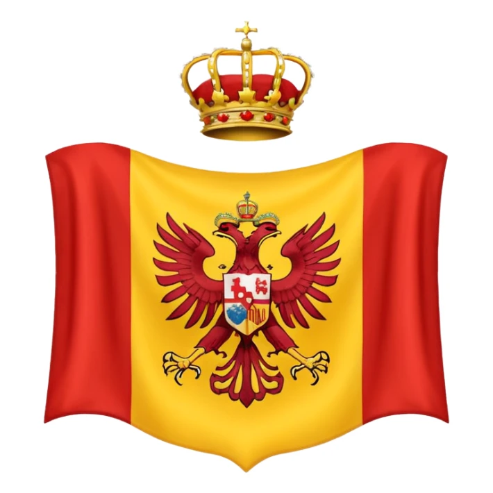 añade a la bandera de españa dos aguilas sticker