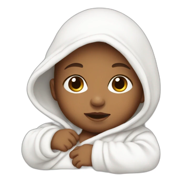 newborn white cute sticker