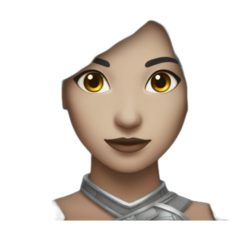 silver earth genasi woman sticker