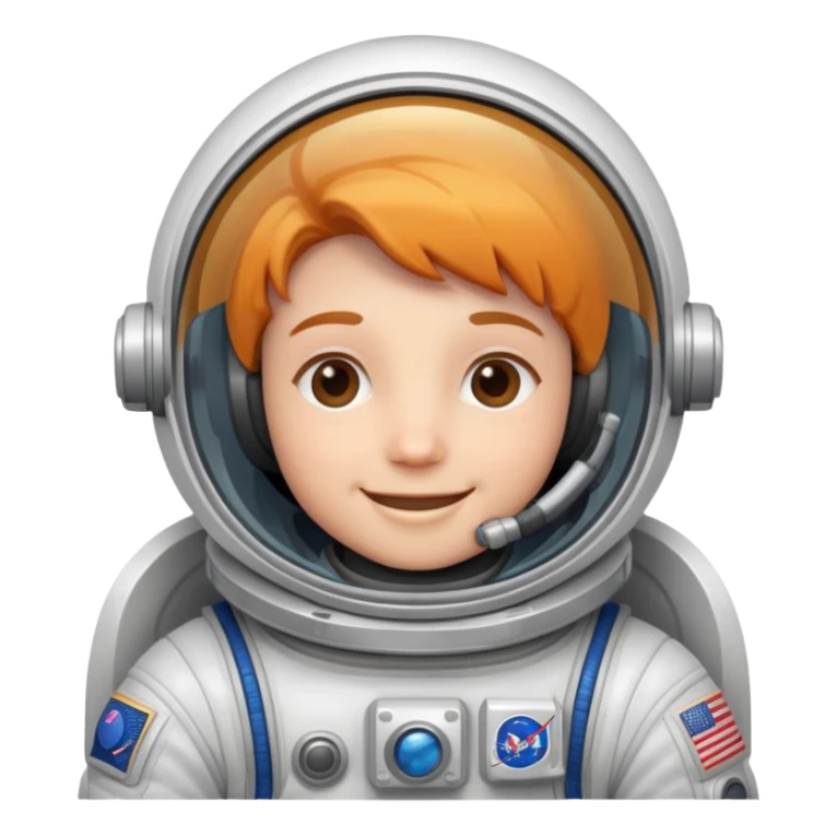 happy astronaut sticker