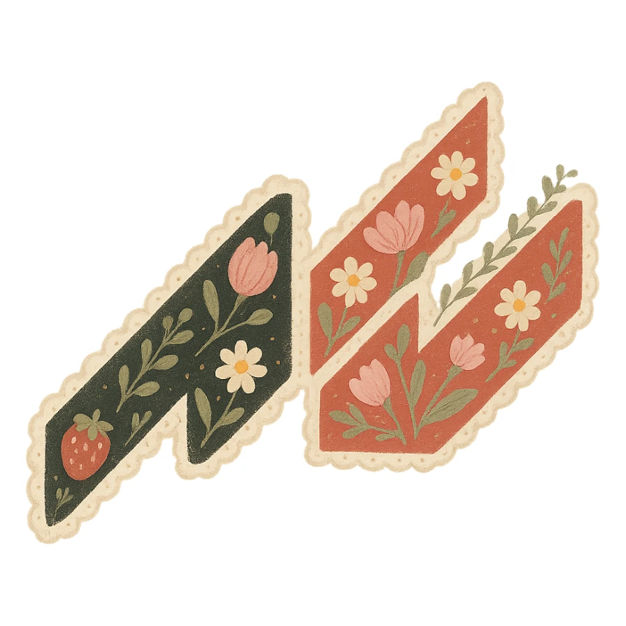 Using a transparent background, give the Assetto Corsa a cute Cottagecore makeover sticker