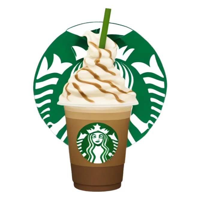 starbucks frappe sticker