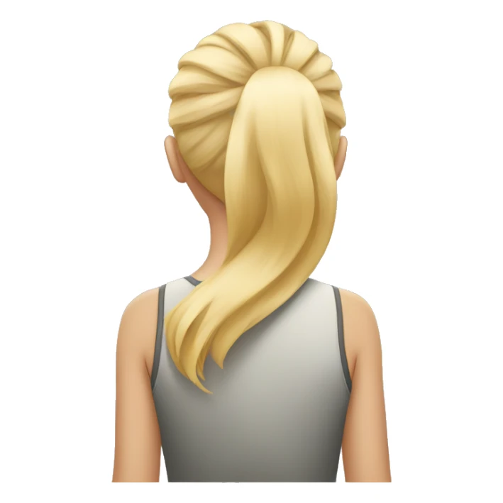 girl with blonde hair facing backwards sticker