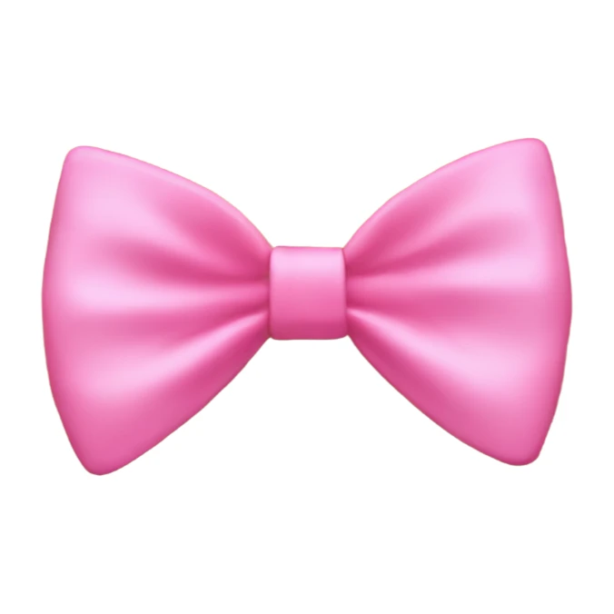 Back of blonde hair with a pink bow  sticker