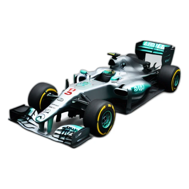 Mercedes F1 car sticker