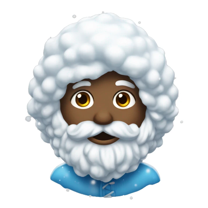 un muñeco de nieve mandando besos sticker