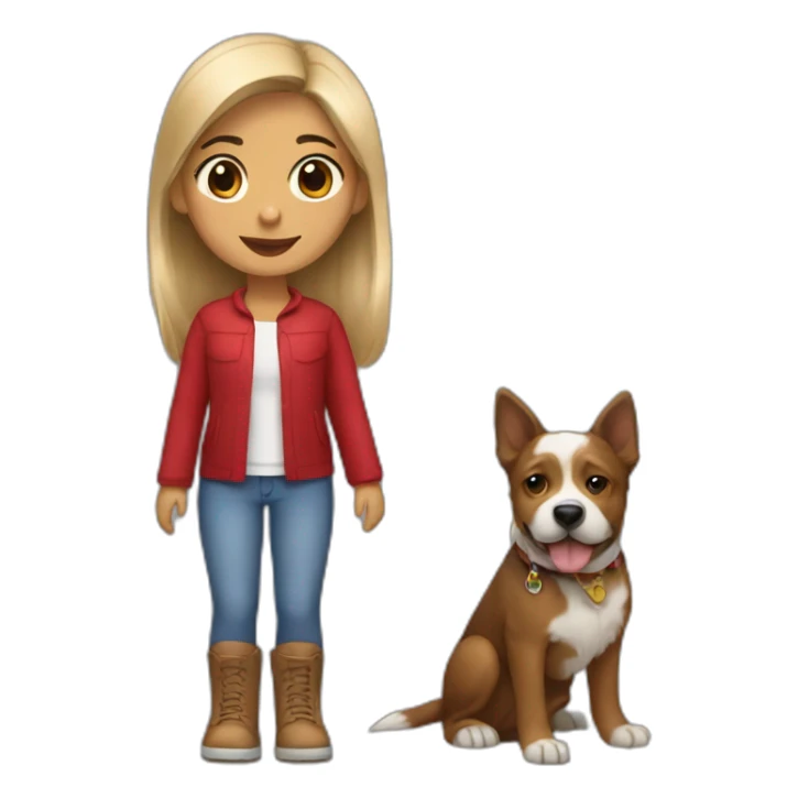 Venezuelan girl with a west highland teerier dog sticker