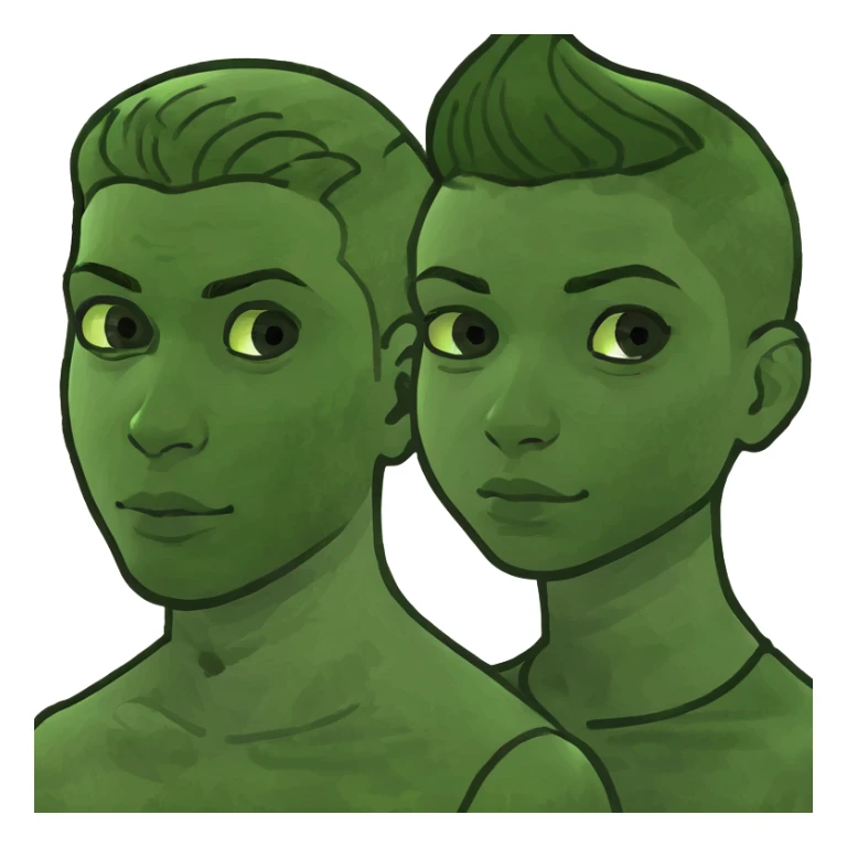 mixed girl with white boy sticker