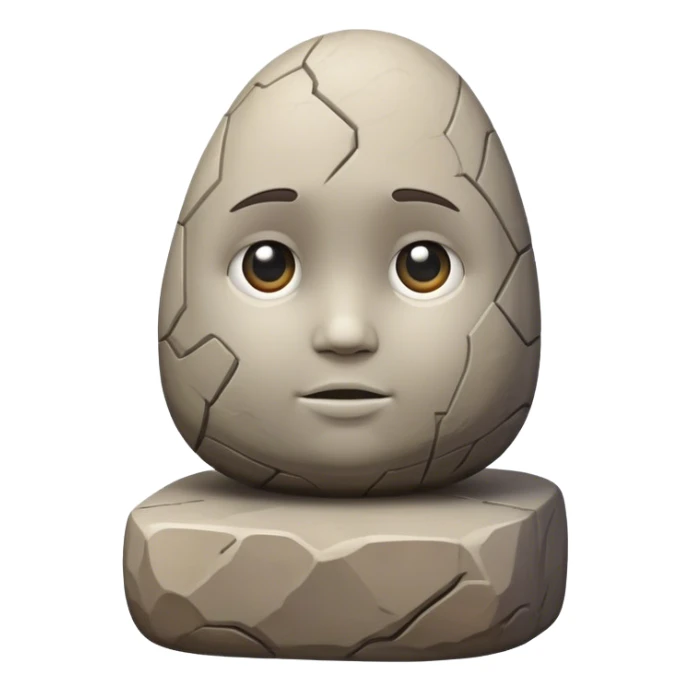 stone Telamon in the figure of a child sticker