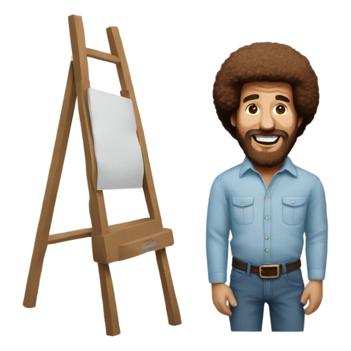 bob ross sticker