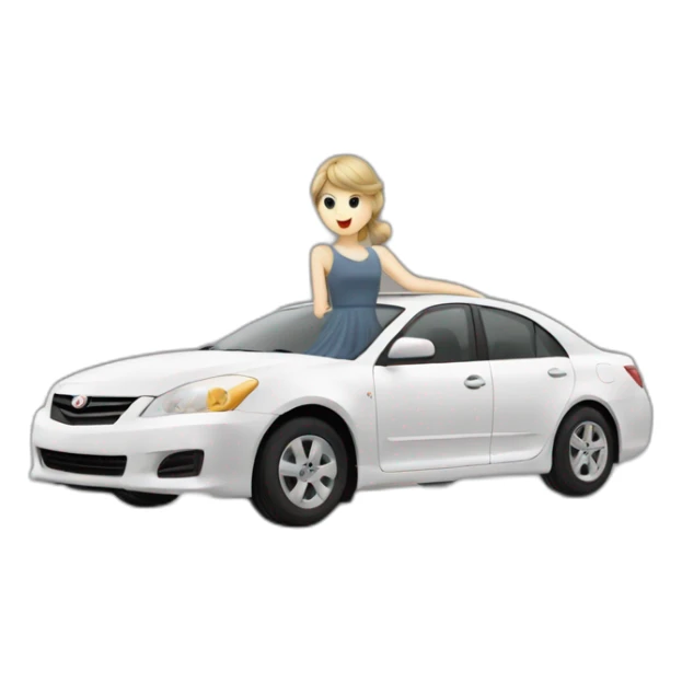 taylor swift en voiture sticker