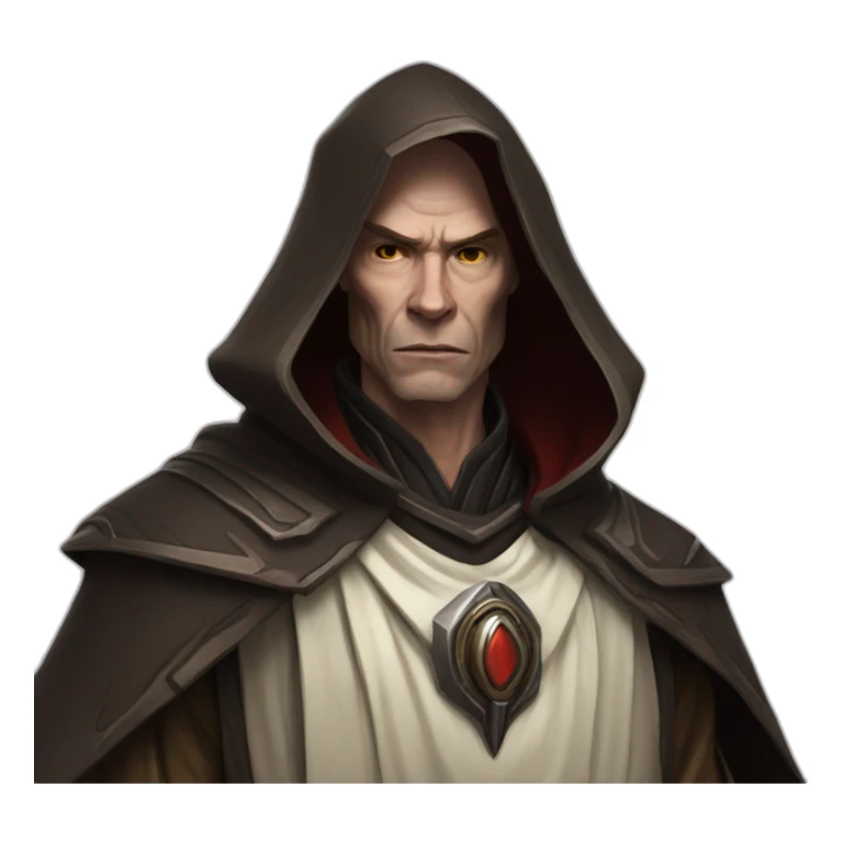 hyperrealist sith jedi in world of warcraft sticker