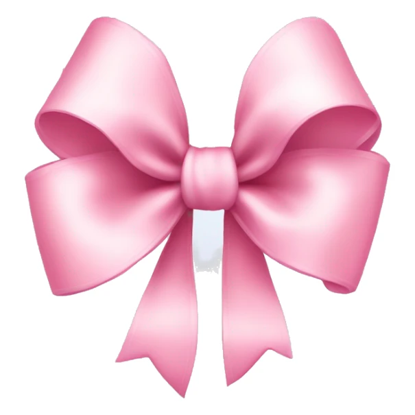 Baby pink bow sticker