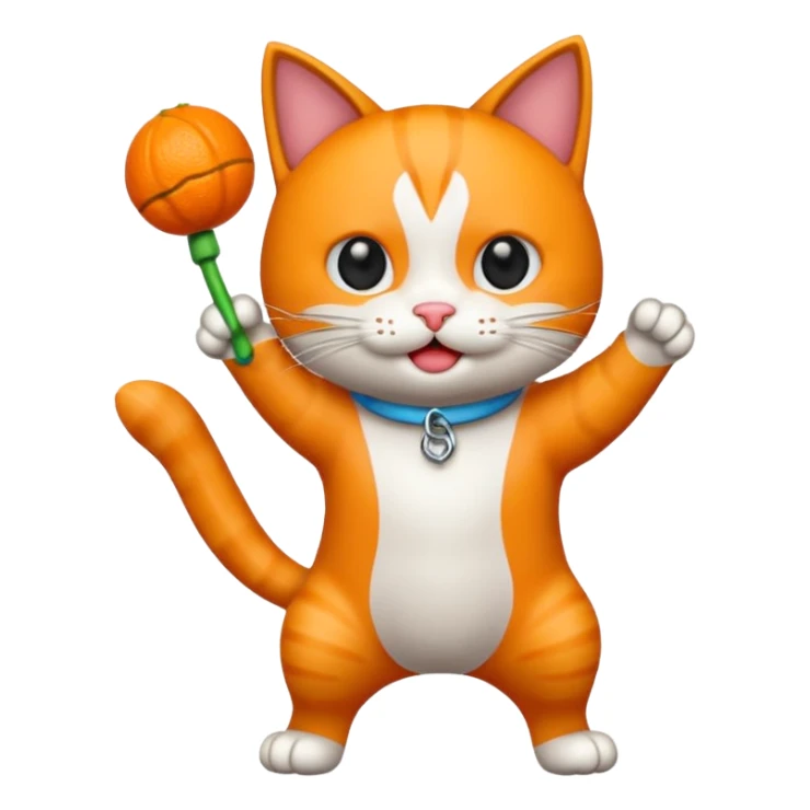 haz un emoji de un gato dando vueltas sticker