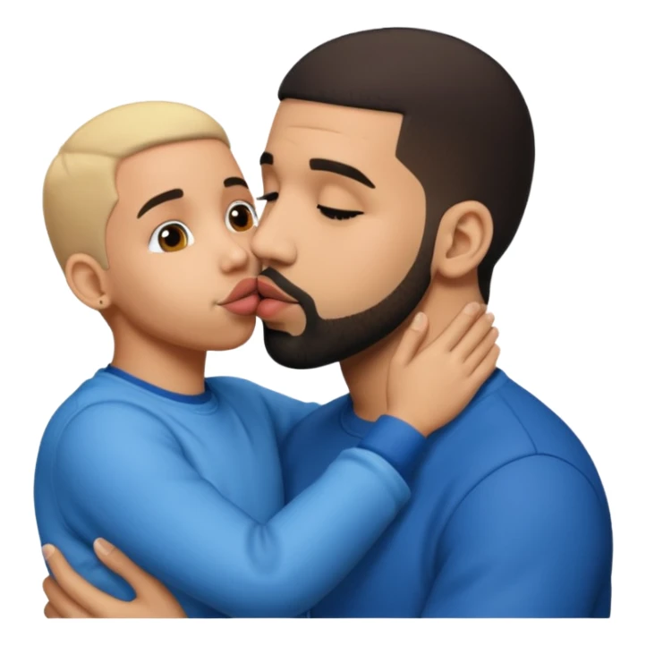drake kissing drake kissing drake kissing drake sticker