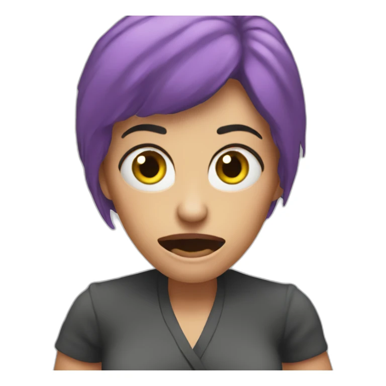 mad Karen on the phone sticker