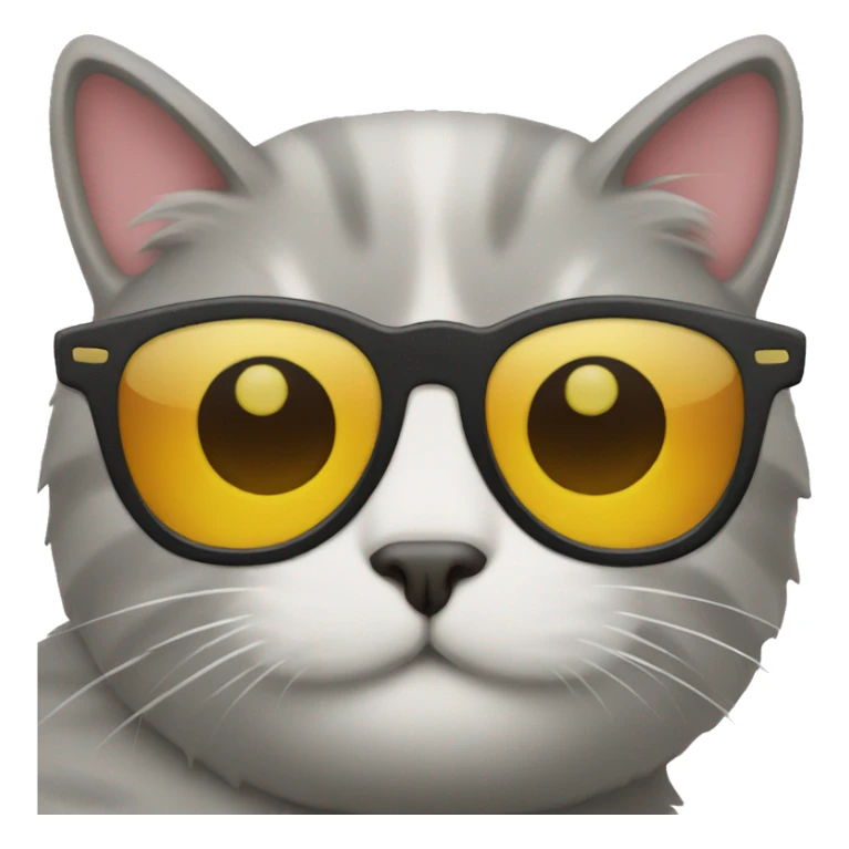 Cat with sunglasses sticker