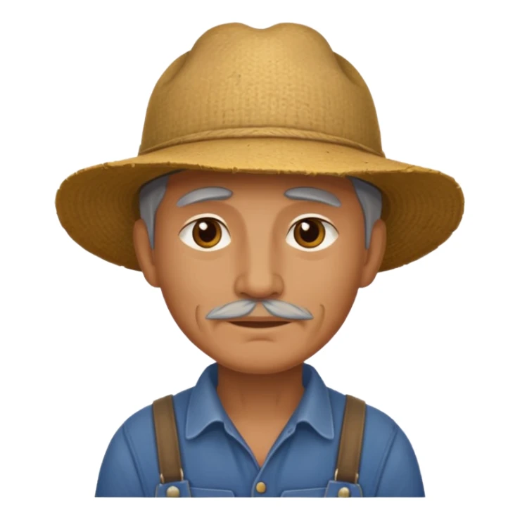  farmer not wear hat sticker