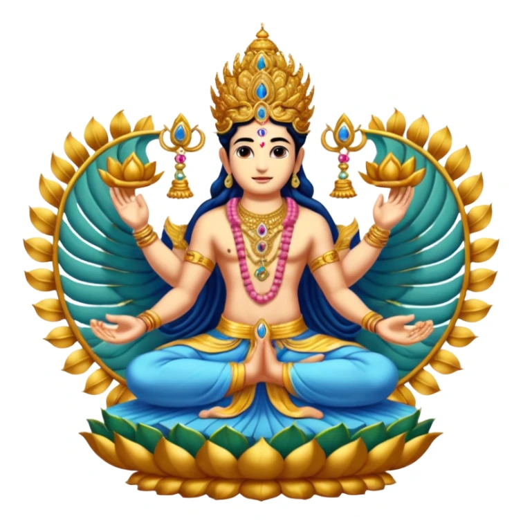 combined form of Bhagwan Vishnu 10 avatars. sticker