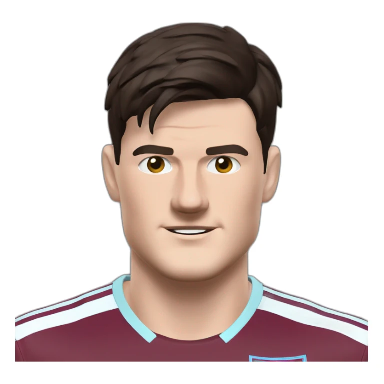 Harry Maguire in a West Ham shirt sticker