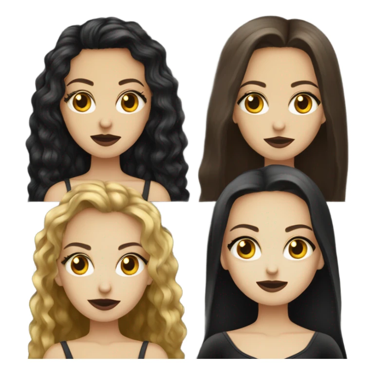 menina branca vampira cabelo dourado olhos castanhos  sticker