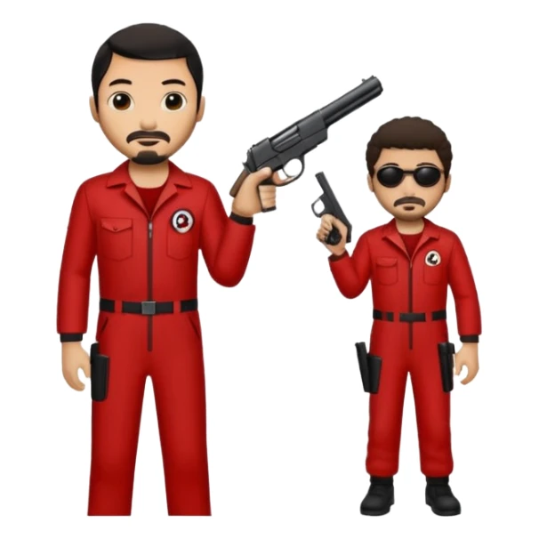 Tokyo in the la casa de papel TV show sticker