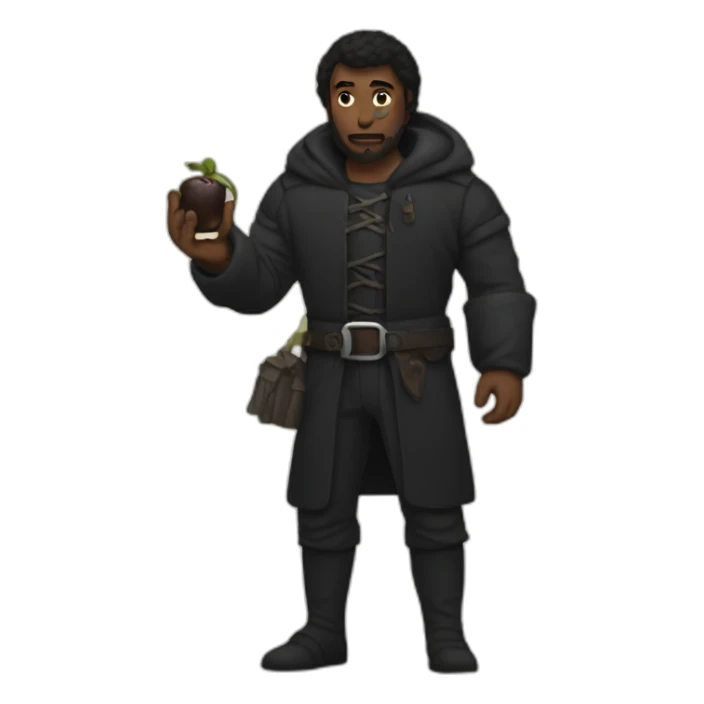 Dark Vadir with a walket in his hand sticker