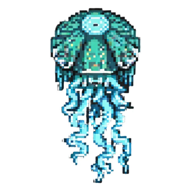 soul with the outline of a jellyfish sticker