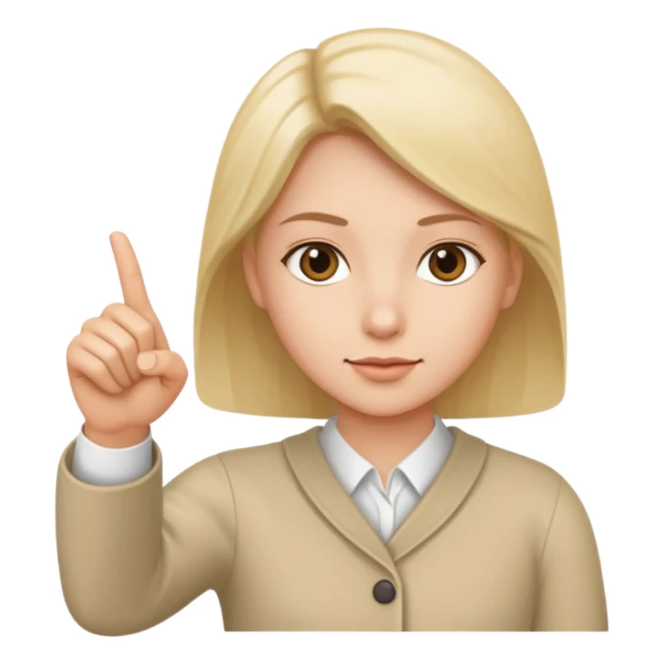 emoji of a purposeful person pointing ahead sticker