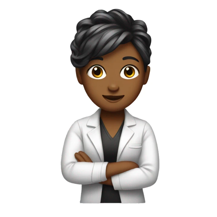 Cute hairstylist  sticker