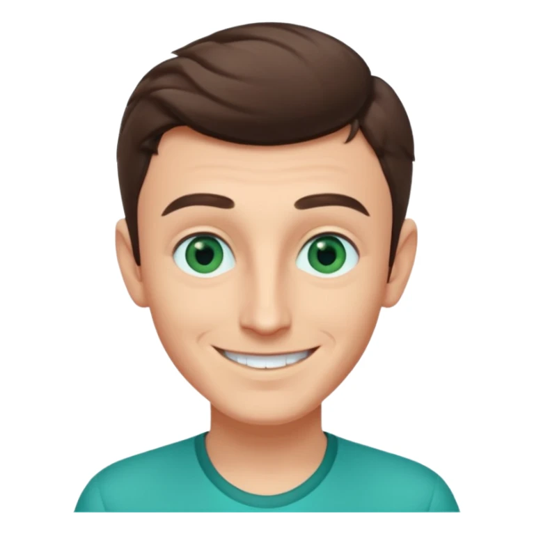 George Russell F1 green eyes with turqoise outfit sticker