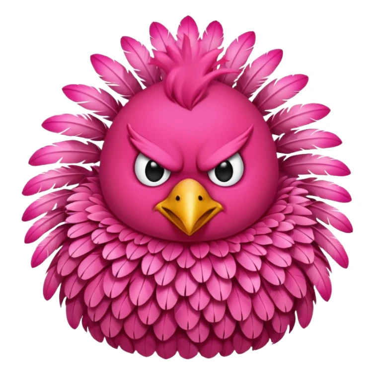 pink bird angry birds  sticker