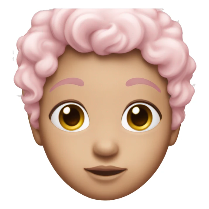 A light baby pink hear with little silver sparkles  sticker