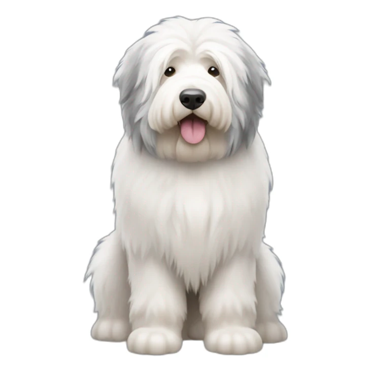 Dog old english sheepdog full-height sticker
