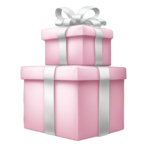 Light pink Christmas gifts under a white Christmas tree  sticker
