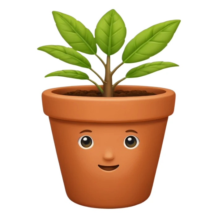 gardening plant pot color change sticker